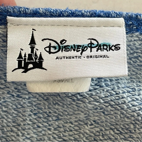 Disney Parks Blue Minnie Mouse Off The Shoulder Sweatshirt Size XSmall - Picture 9 of 10